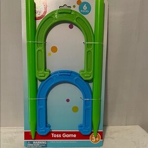 Vibrant Green and Blue Toss Game Set for Kids